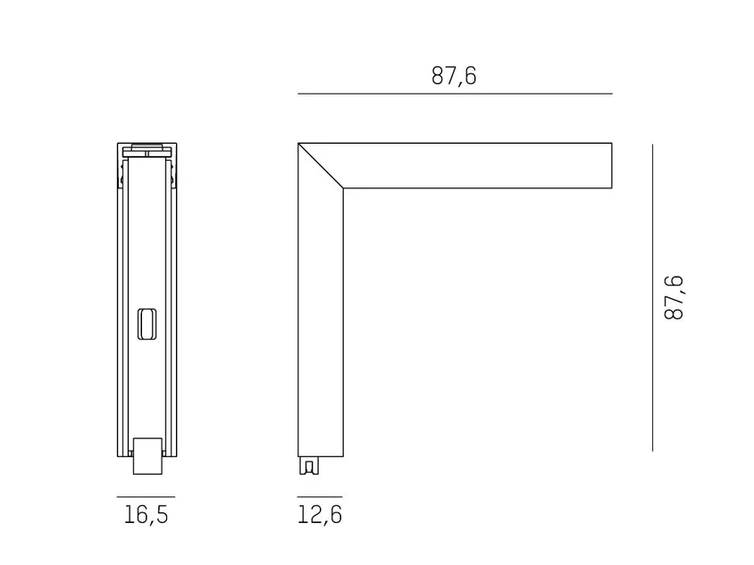MAGNETICS ECKVERBINDER WAND-DECKE