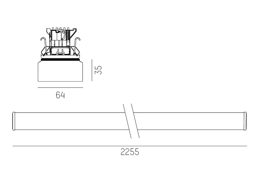 TRAIL LIGHT INSERT CUBIC MB UGR