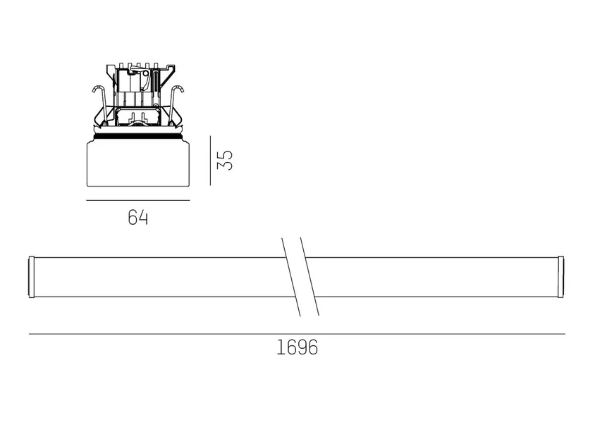 TRAIL LIGHT INSERT CUBIC MB UGR