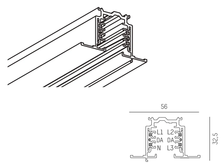 3 PHASE TRACK PULSE DALI R